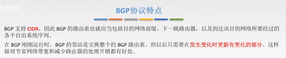 BGP协议特点