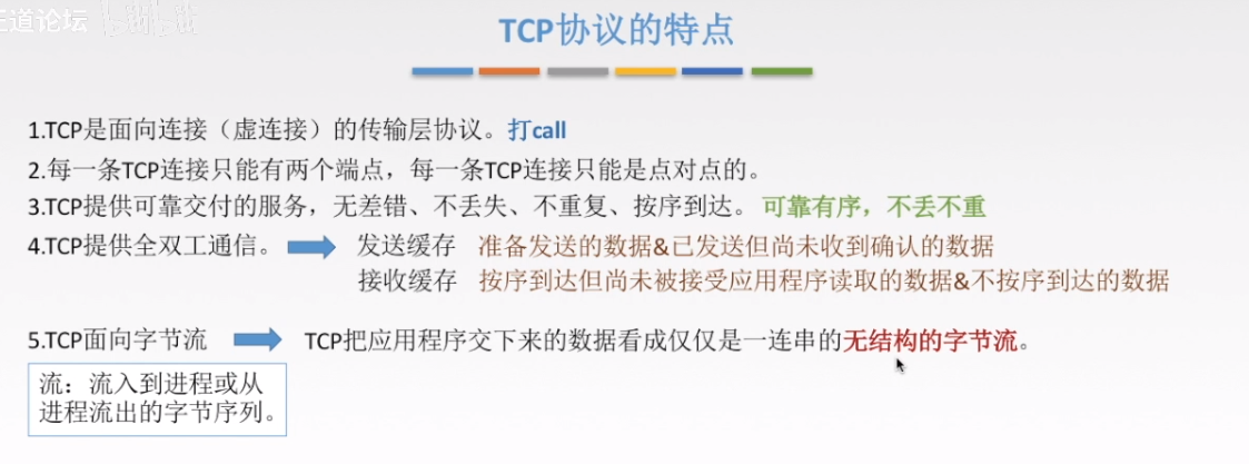 TCP协议的特点1