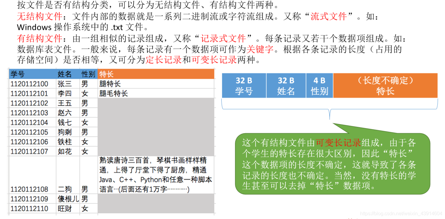 不定长记录