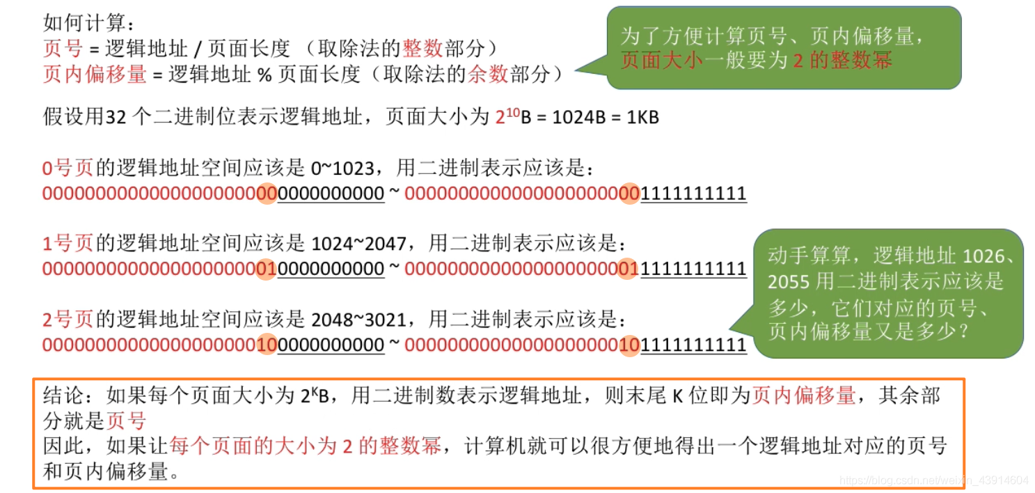 为什么页面大小一般设为2的整数次幂1