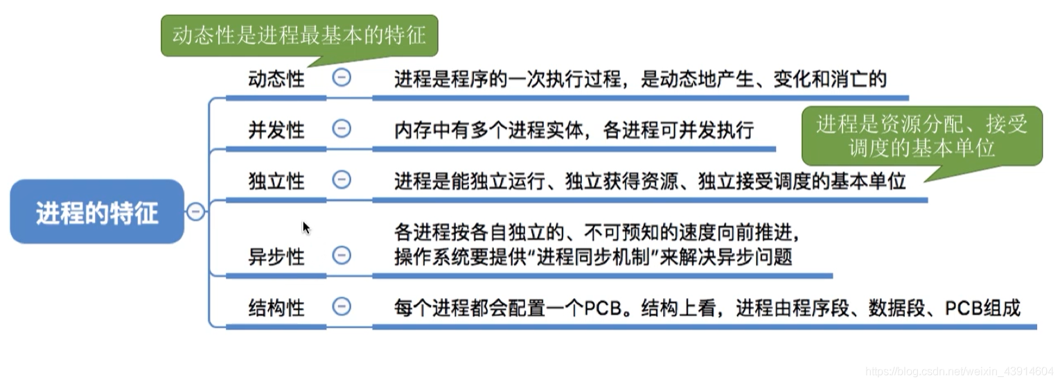 进程的特征